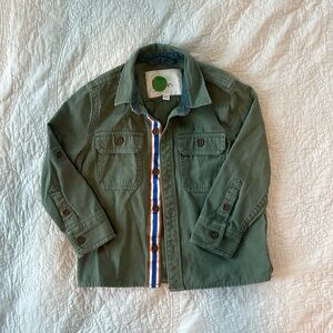 mini BODEN green utility jacket in great condition, size 4T